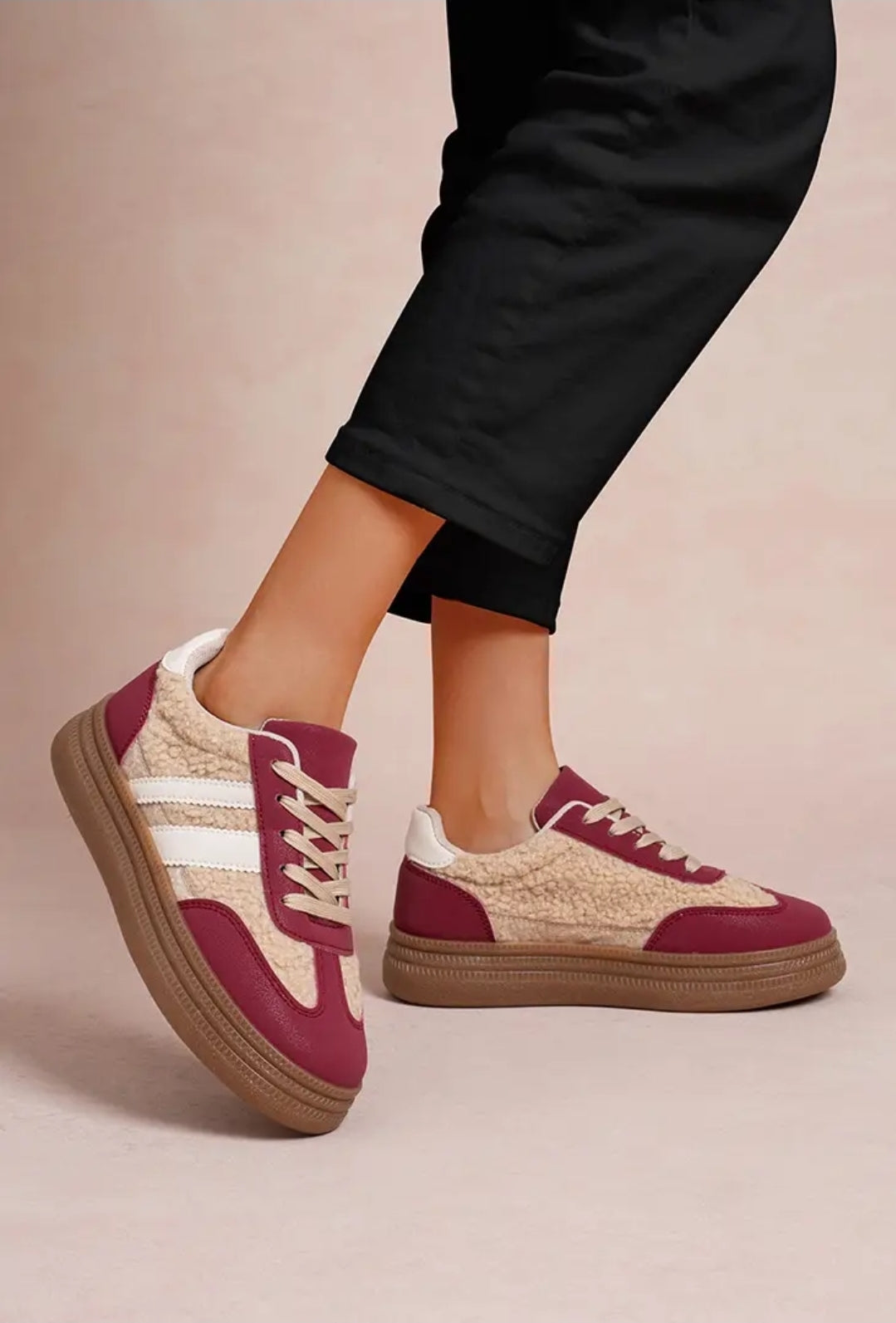 Baskets basses à semelle gomme Confort & style pour Thiver